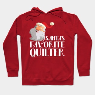 Santa's Favorite Quilter - Christmas Gift for Quilters Hoodie